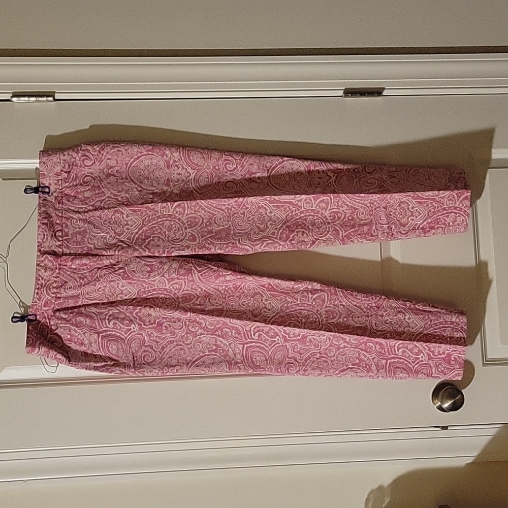 Charter Club size 26 pink paisley pants
